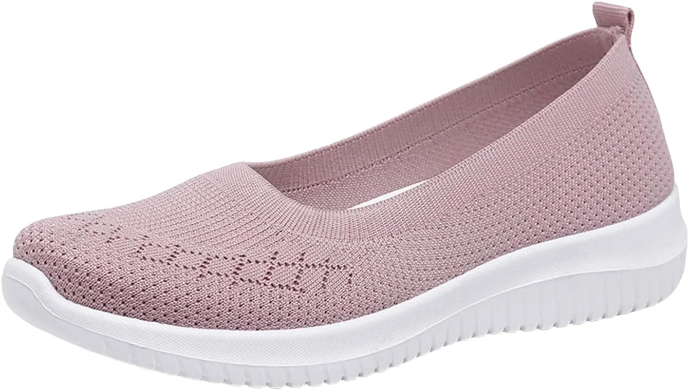 Women's Athletic Walking Shoes Architect Support Orthopedic Shoe Mesh Hollow Out Breathable Yoga Sneakers Slip On Wide Toe Nurse Walking Sneakers Lightweight Comfortable Diabetic Shoes