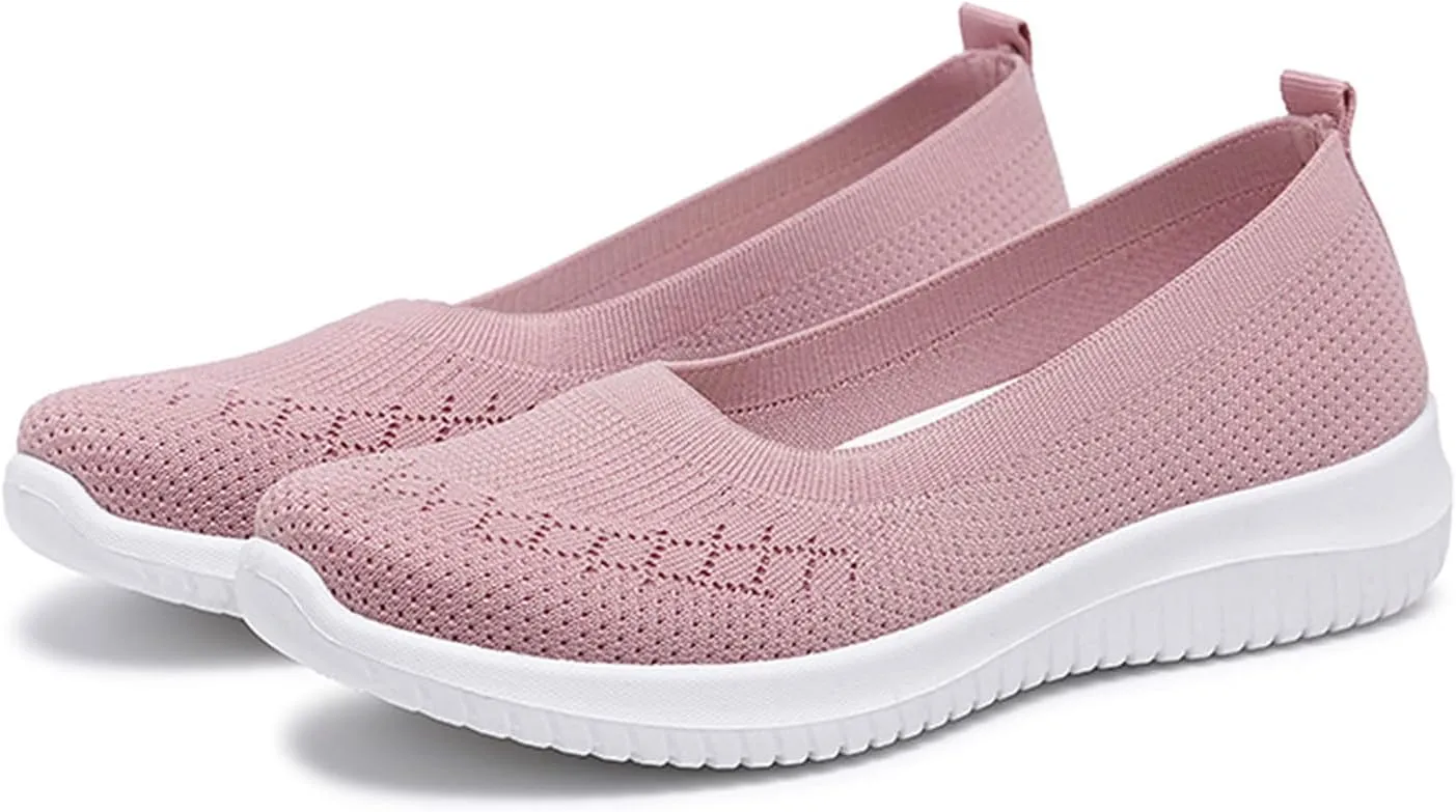 Women's Athletic Walking Shoes Architect Support Orthopedic Shoe Mesh Hollow Out Breathable Yoga Sneakers Slip On Wide Toe Nurse Walking Sneakers Lightweight Comfortable Diabetic Shoes