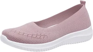 Women's Athletic Walking Shoes Architect Support Orthopedic Shoe Mesh Hollow Out Breathable Yoga Sneakers Slip On Wide Toe Nurse Walking Sneakers Lightweight Comfortable Diabetic Shoes