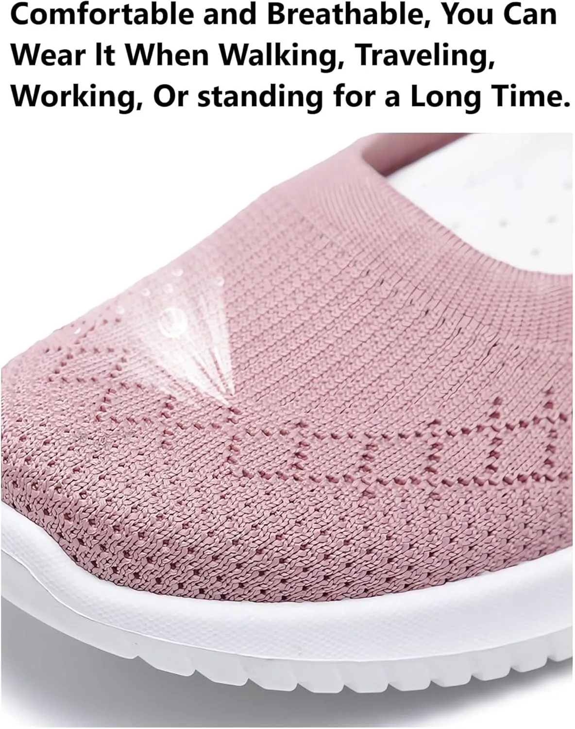 Women's Athletic Walking Shoes Architect Support Orthopedic Shoe Mesh Hollow Out Breathable Yoga Sneakers Slip On Wide Toe Nurse Walking Sneakers Lightweight Comfortable Diabetic Shoes
