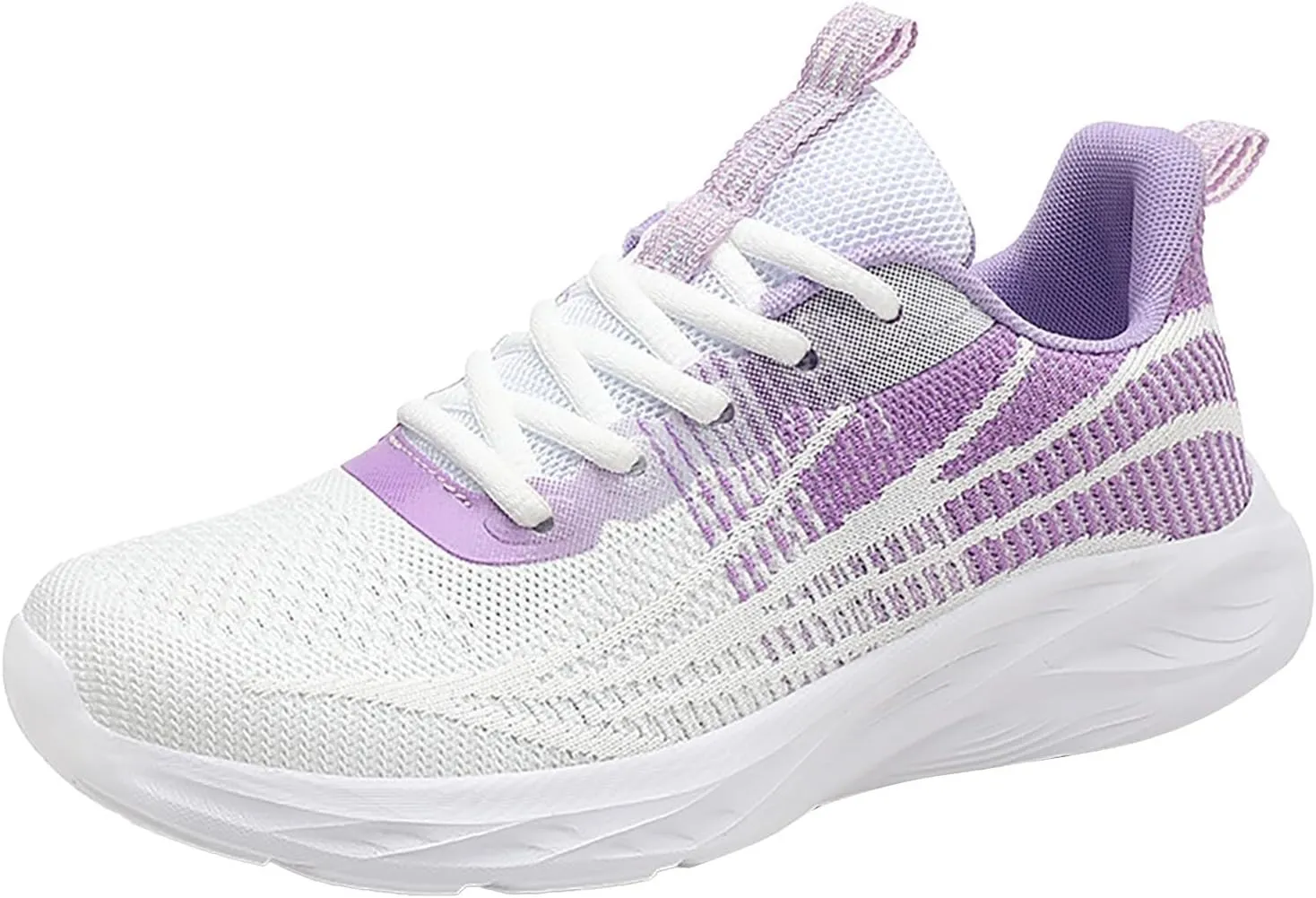 Women's Breathable Knit Mesh Sneakers for Walking Running Gym Casual Wear Lightweight Low Heel Athletic Shoes