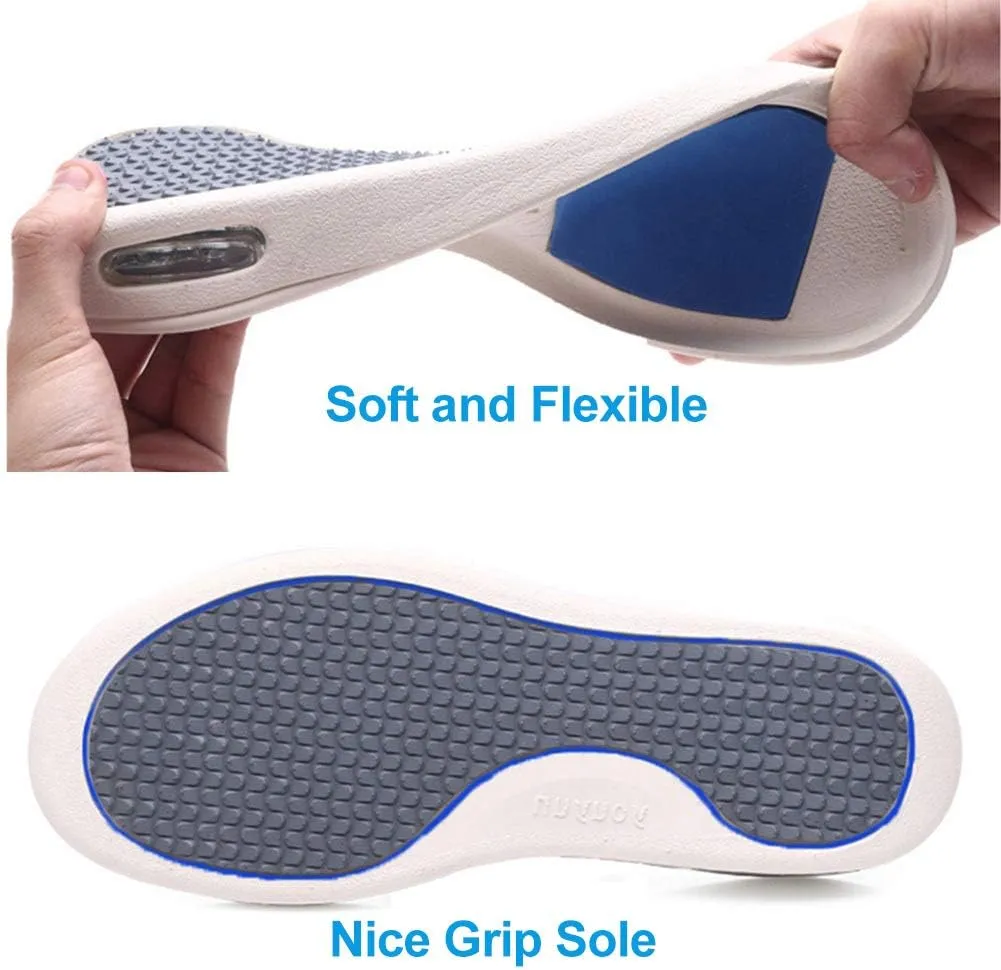 Women's Diabetic Elderly Shoes Mesh Breathable Walking Sneakers Lightweight Adjustable Easy On and Off Strap Summer Slippers for Swollen Feet