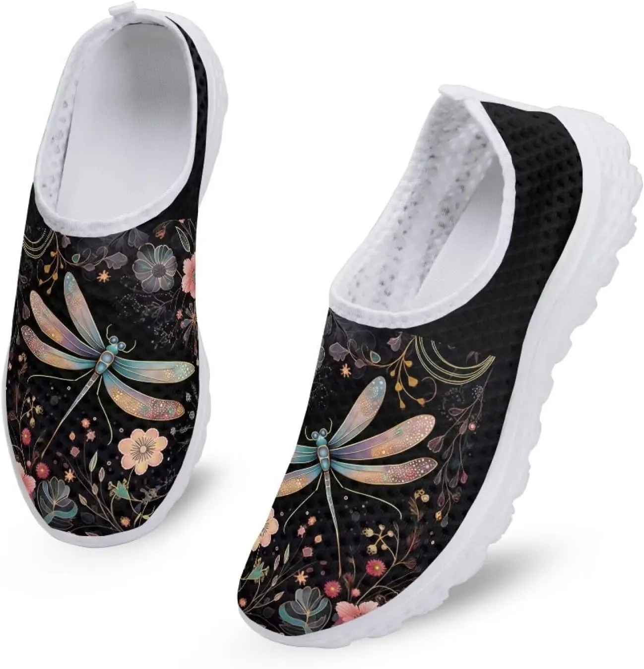 Womens Fashion Sneakers Slip On Shoes Tennis Sneaker Road Running Shoe Size 5.5-11.5