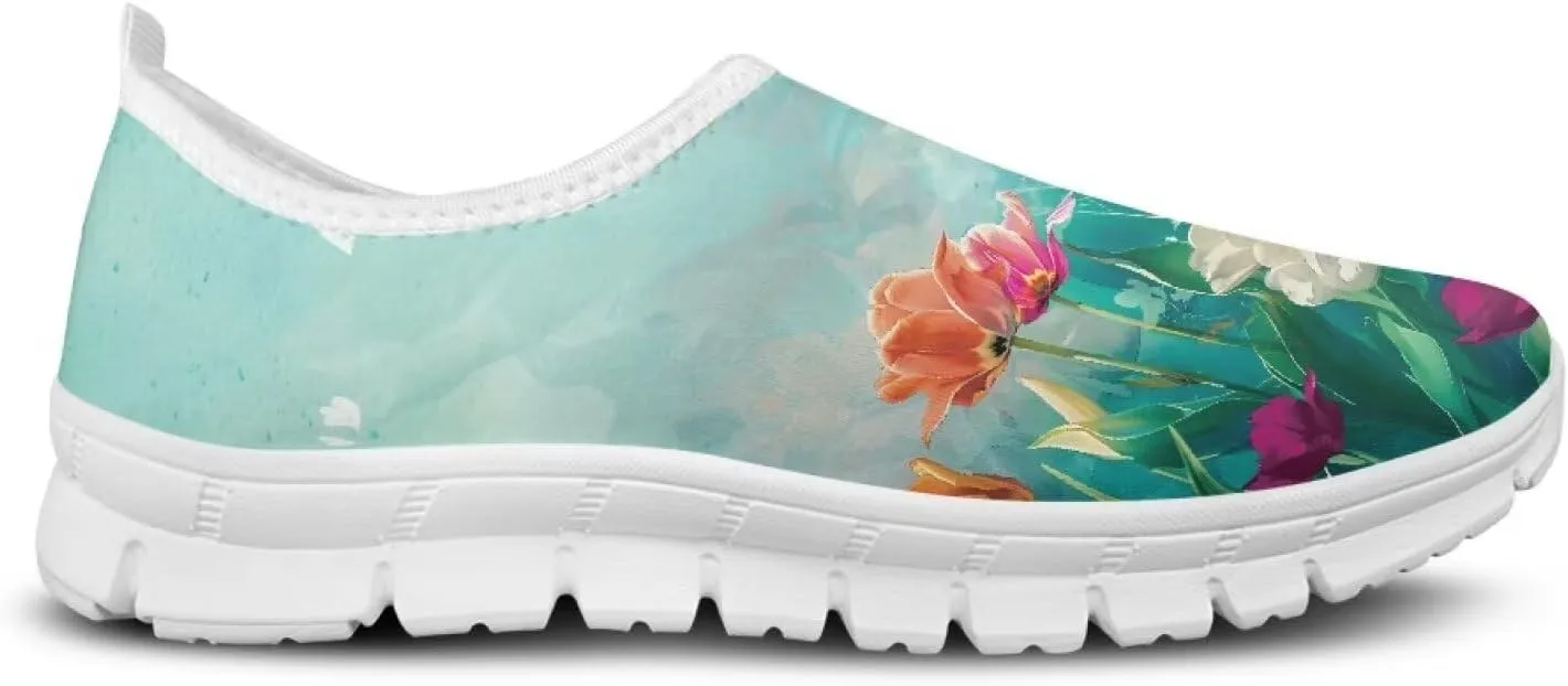Women's Lightweight Slip On Casual Loafers Breathable Ladies Travel Walking Running Shoes Non Slip Fashion Sneakers