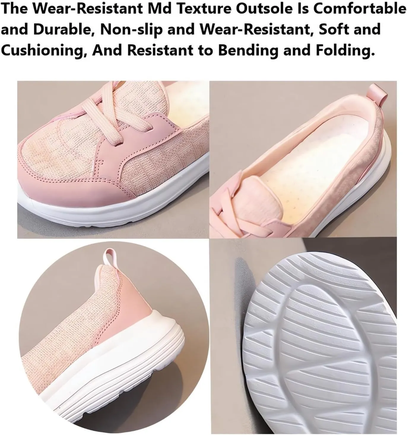 Womens Orthopedic Shoes Zapatos Ortopédicos para Mujer Walking Shoe Hands Free Slip on Retractable Shoelaces Sneakers