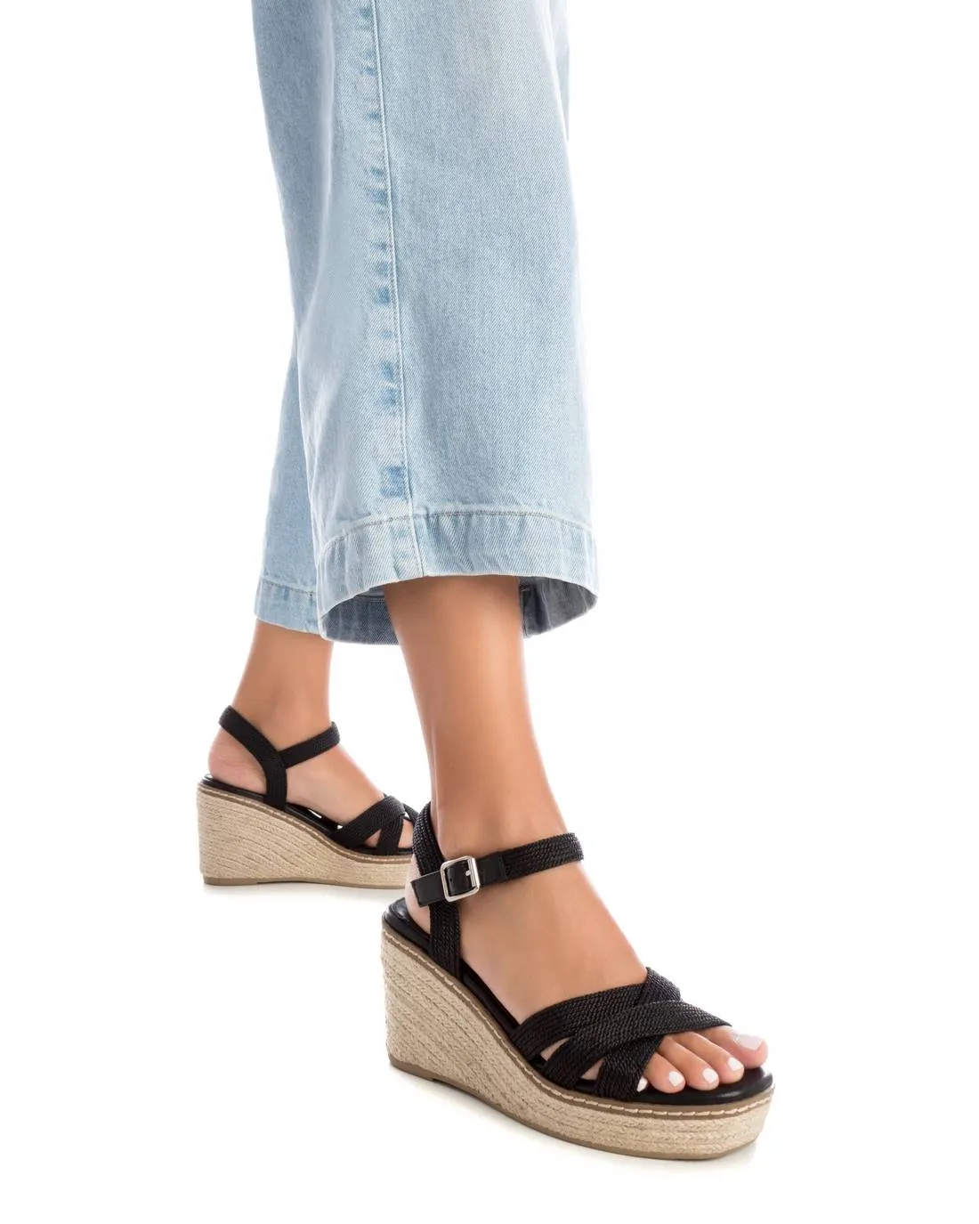 Women's sandals 142906 BLACK