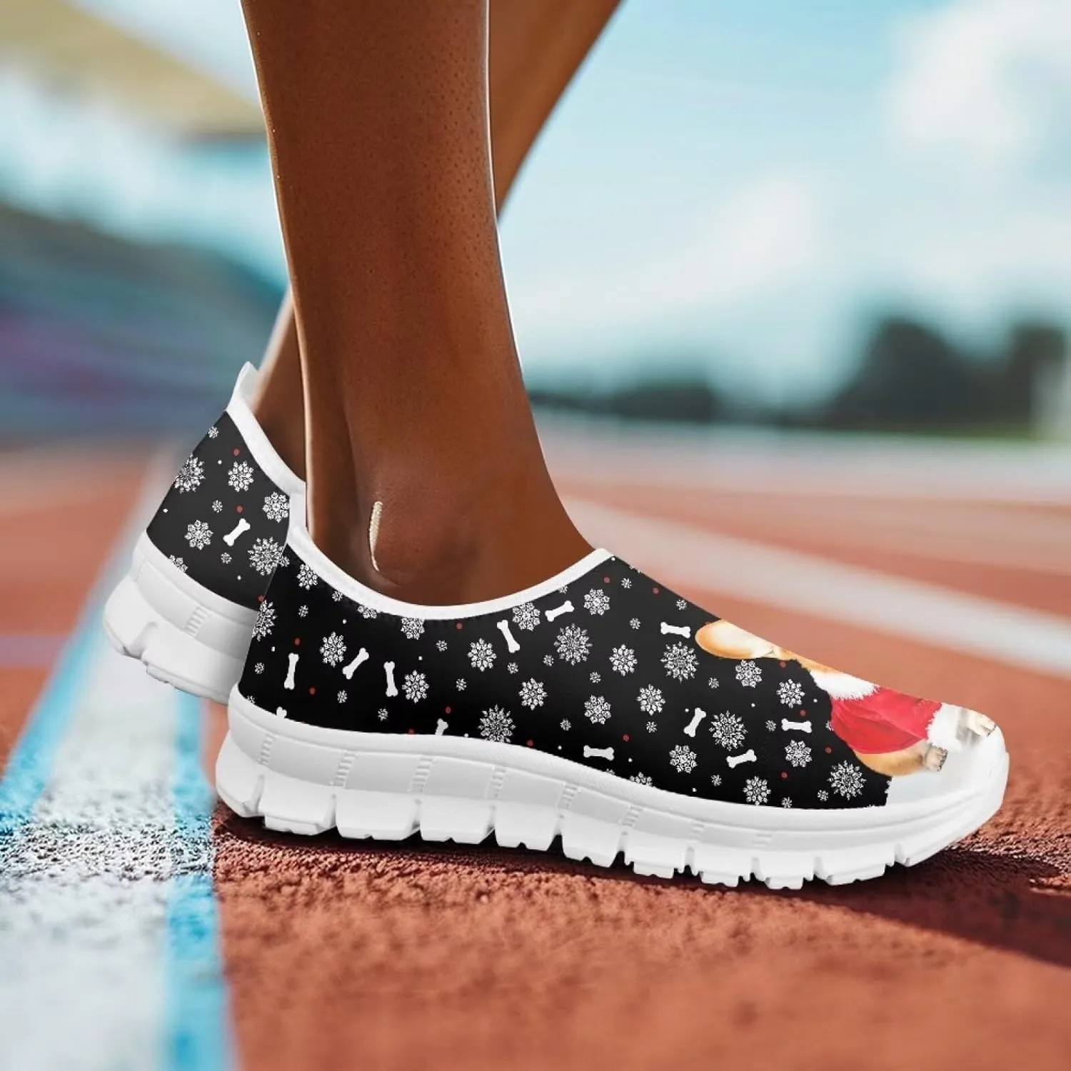 Women's Slip On Loafers Soft Comfort Causal Walking Shoes Low Top Non Slip Outdoor Sports Running Sneakers US 5.5-11.5