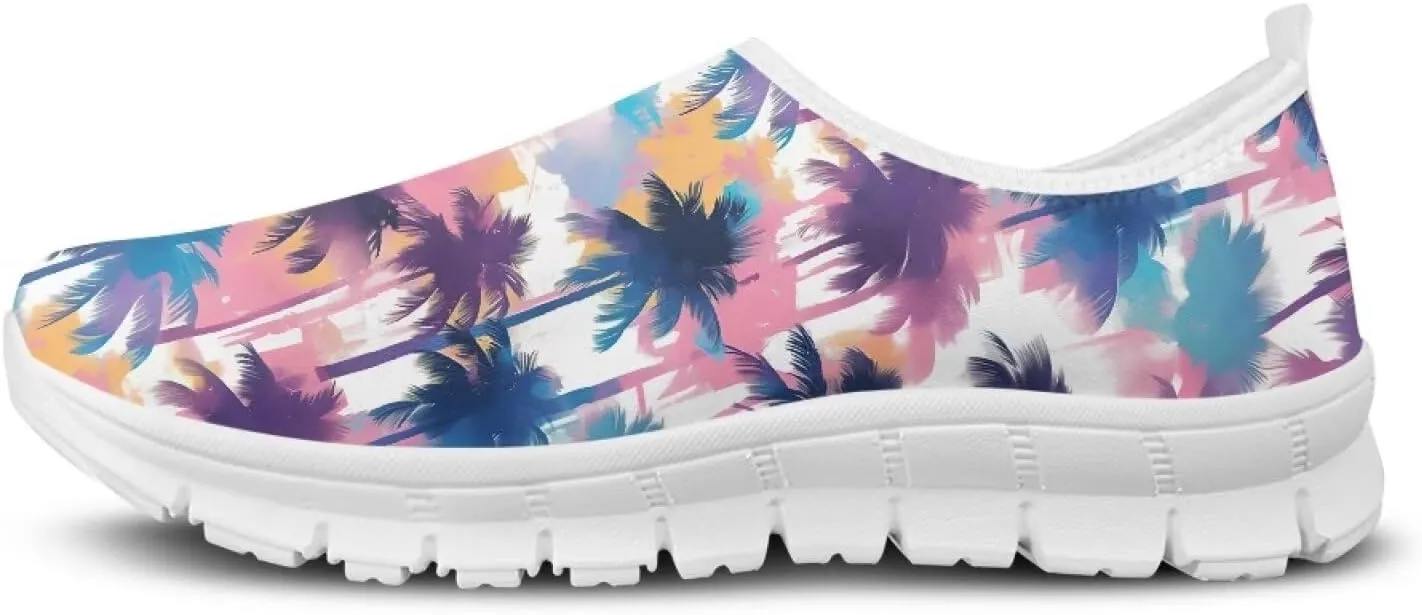 Women's Slip on Sneakers Soft Loafers Non Slip Shoes Comfort Low Top Casual Walking Shoe for Travel Work White Sole Size 5.5-11.5