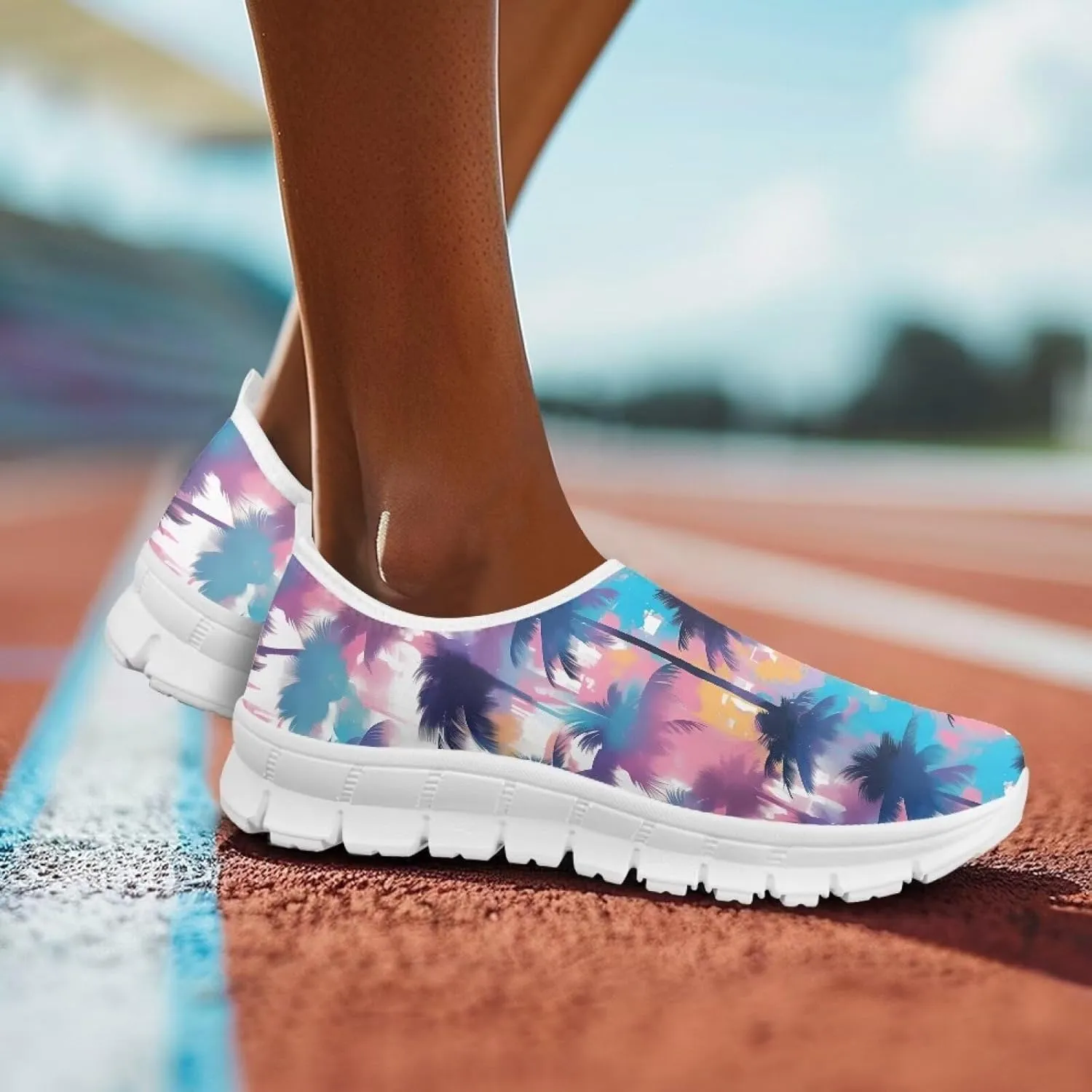 Women's Slip on Sneakers Soft Loafers Non Slip Shoes Comfort Low Top Casual Walking Shoe for Travel Work White Sole Size 5.5-11.5