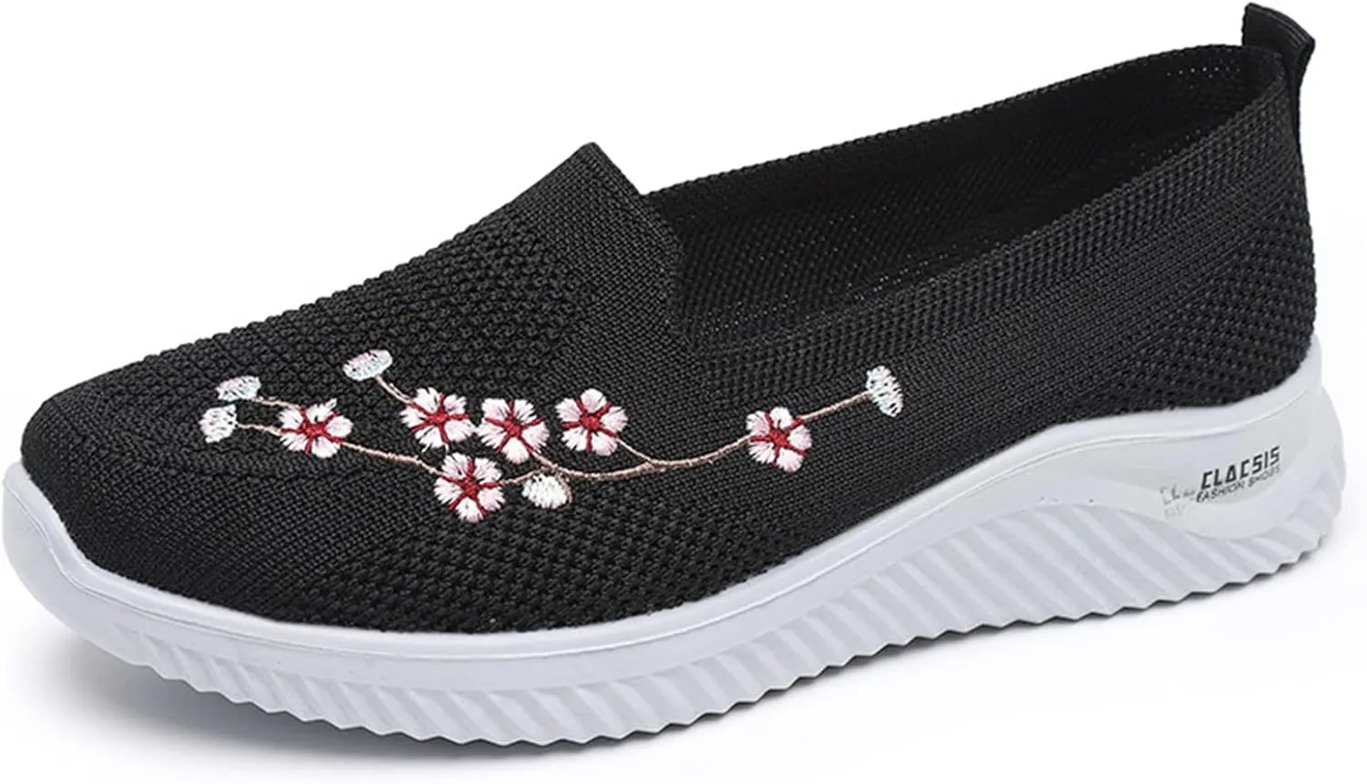 Womens Slip Ons Sneaker Mesh Slip On Air Cushion Platform Loafers Breathable Lightweight Low Wedge Easy Shoes