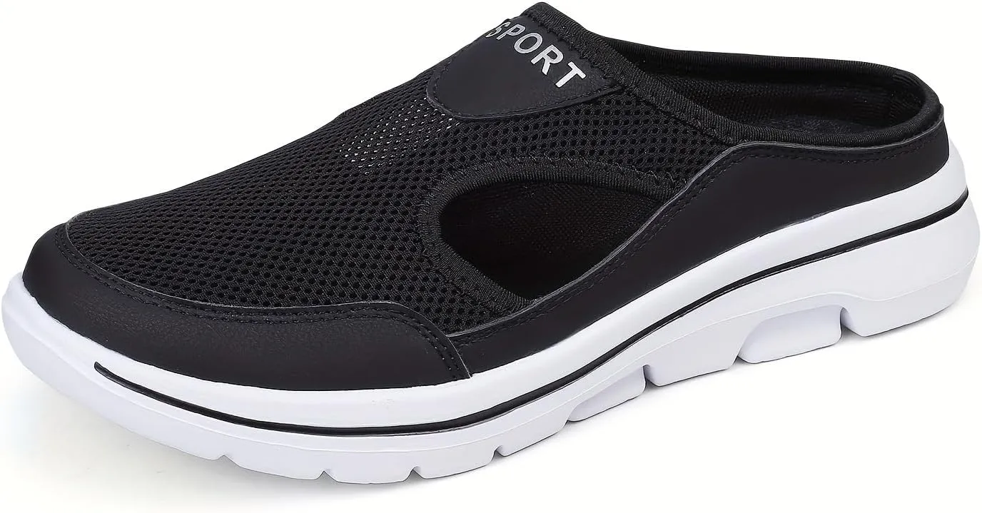 Women's Slippers Casual Clogs Home Shoes, Lightweight Backless Shoes, Comfortable Non-Slip Indoor Outdoor Walking Mules Shoes, Breathable Closed Toe Slippers