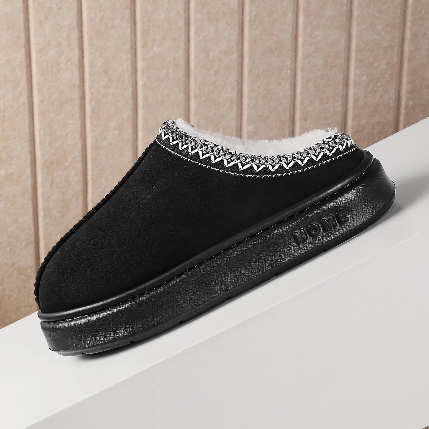 Women's Slippers Fluffy Winter House Shoes Platform Mini Boots Lined Short Ankle Boots Indoor Outdoor