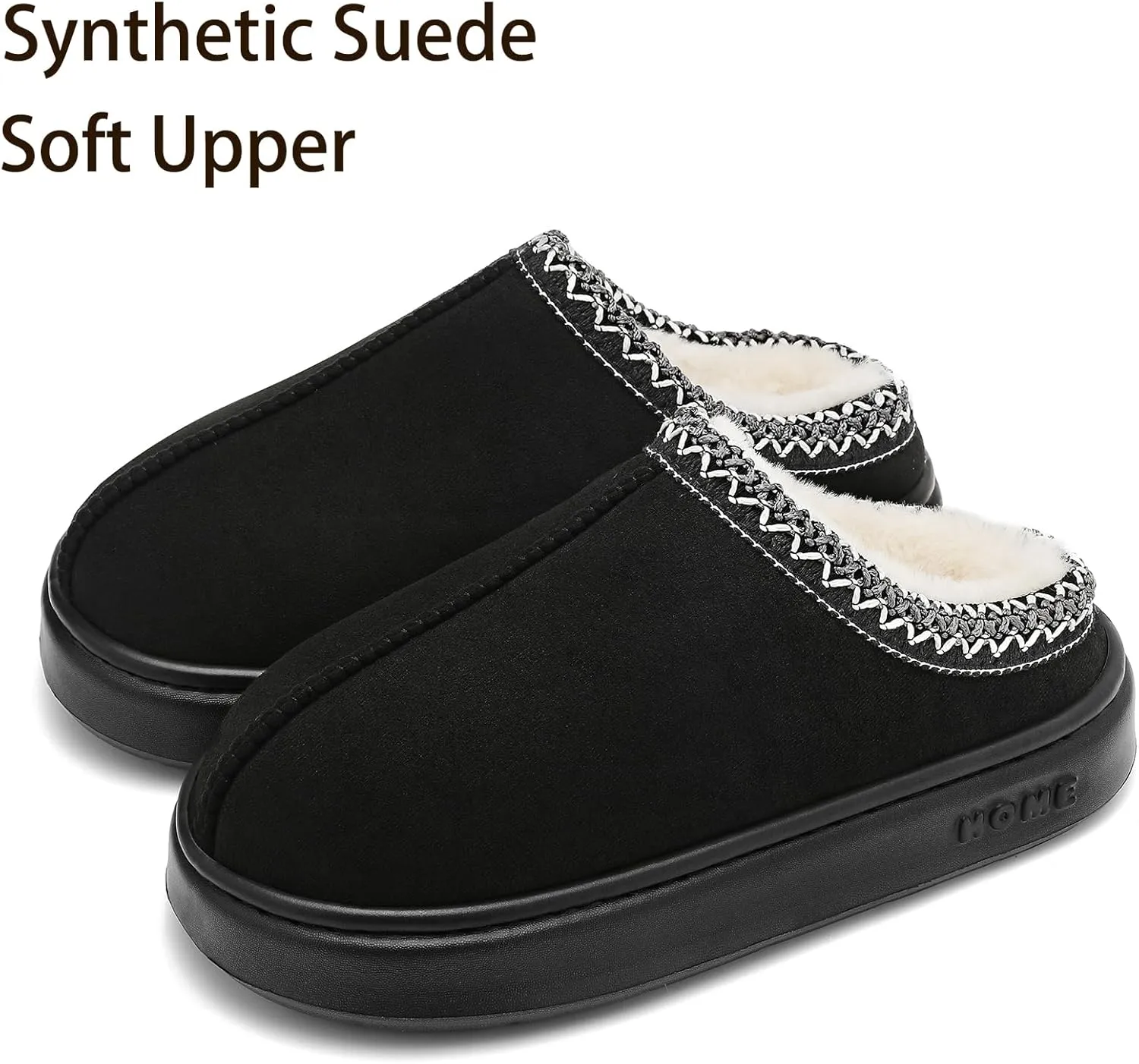 Women's Slippers Fluffy Winter House Shoes Platform Mini Boots Lined Short Ankle Boots Indoor Outdoor