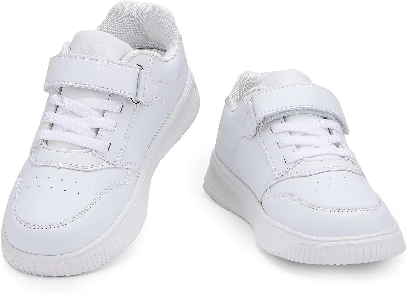 YAVY Unisex-Child Sneakers Boys Girls Running Leather Sneakers Breathable Mesh Athletic Shoes Lightweight Kids Walking Shoes