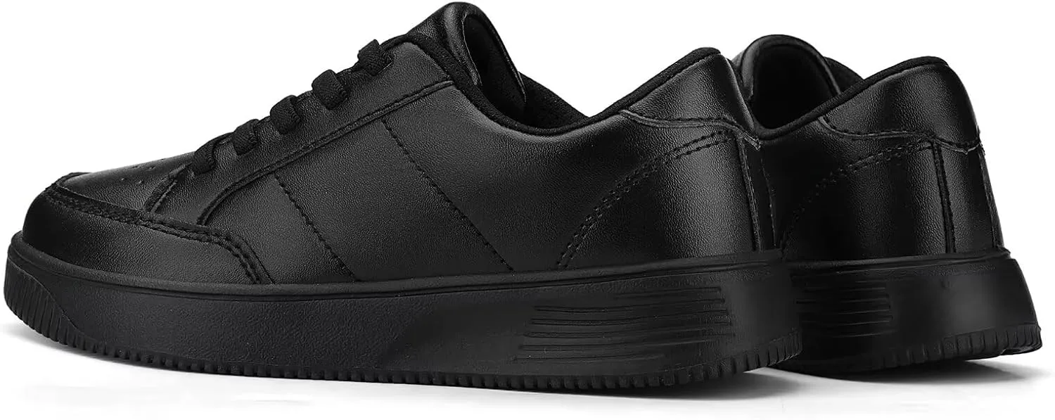 YAVY Unisex-Child Sneakers Boys Girls Running Leather Sneakers Breathable Mesh Athletic Shoes Lightweight Kids Walking Shoes